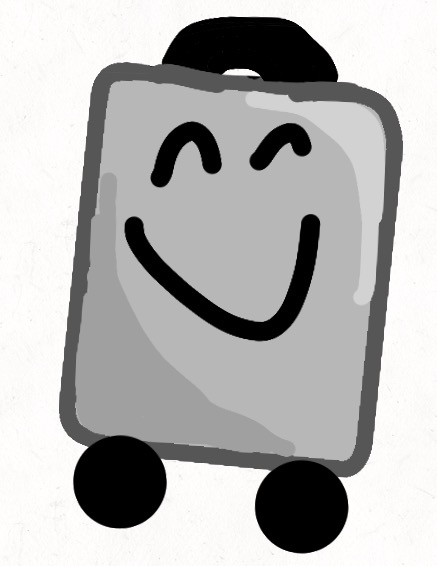 Suitcase merch art